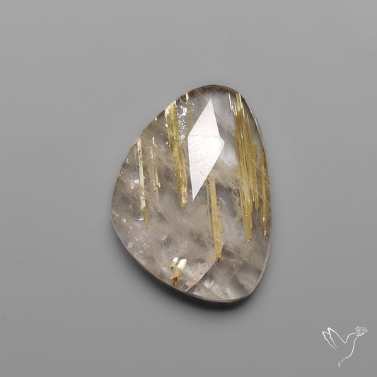 Rose Cut Golden Rutilated Quartz