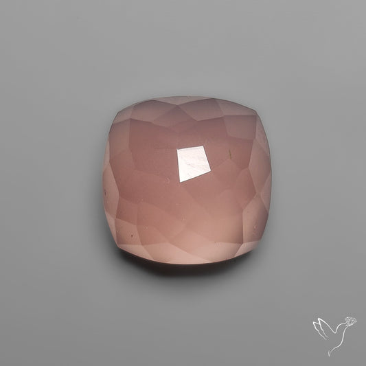 Checkrboard Cut Rose Quartz