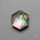 Honeycomb Cut Himalayan Quartz With Black Mother Of Pearl Doublet