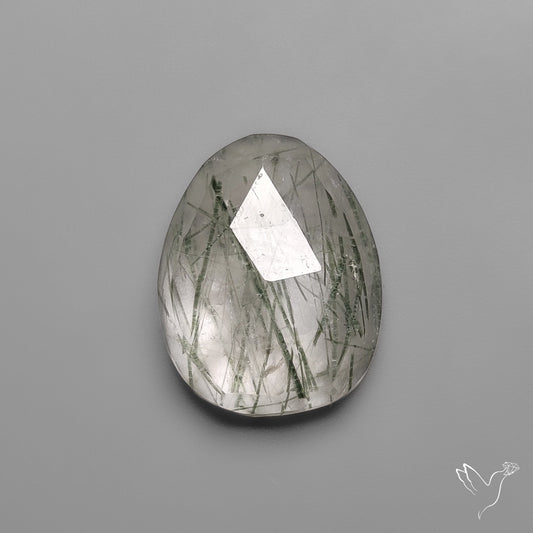 Rose Cut Green Rutilated Quartz