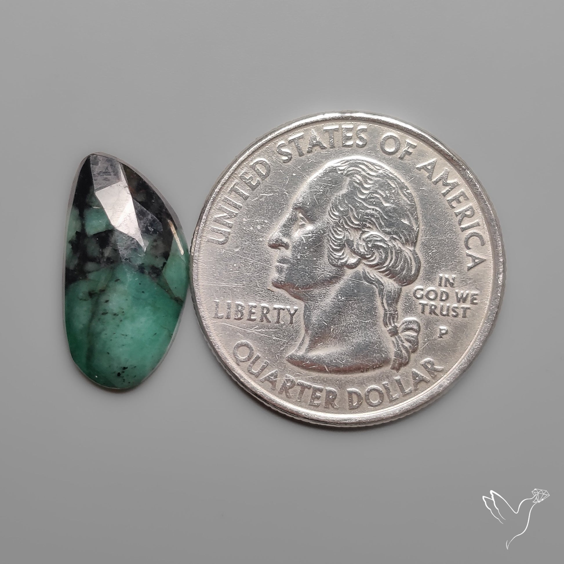 Rose Cut Emerald
