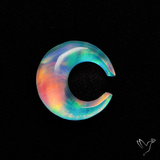 Aurora Opal Crescent Doublet