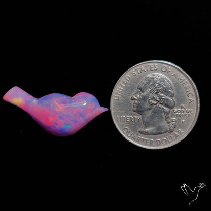 Aurora Opal Bird Carving