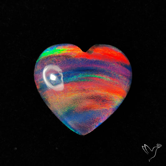 Aurora Opal Heart Doublet