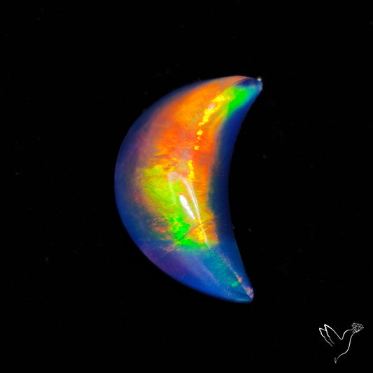 Aurora Opal Crescent Doublet