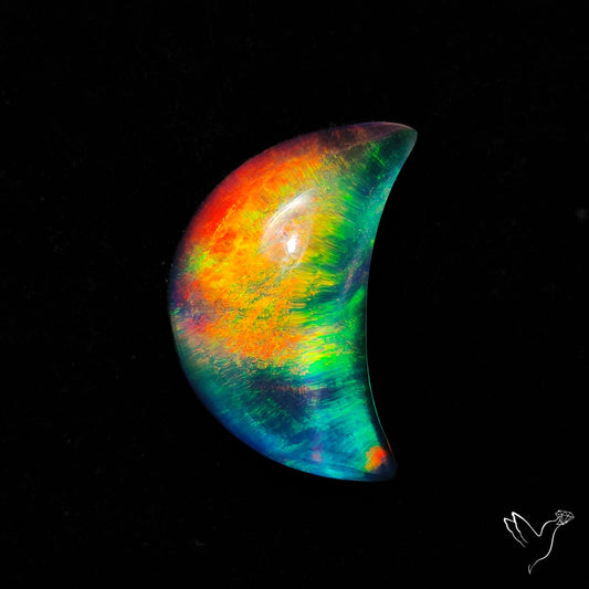 Aurora Opal Crescent Doublet