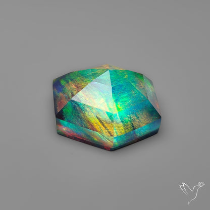 Rose Cut Aurora Opal Doublet