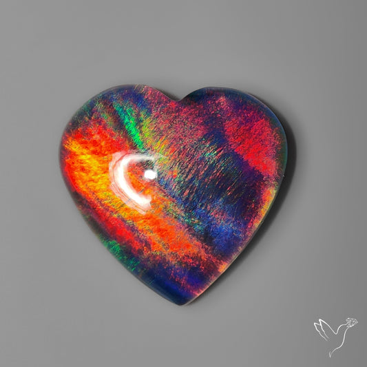 Aurora Opal Heart Doublet