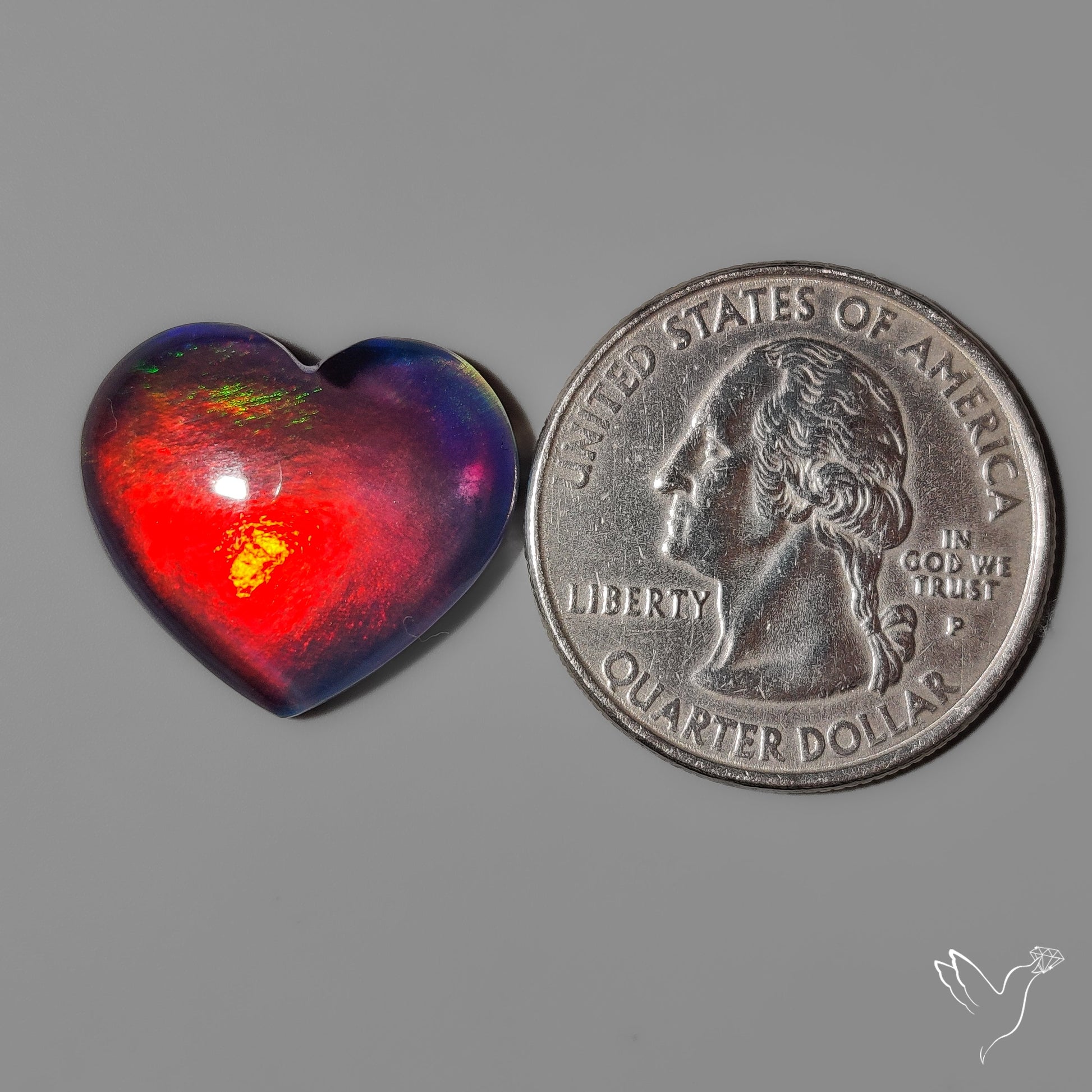Aurora Opal Heart Carving Doublet