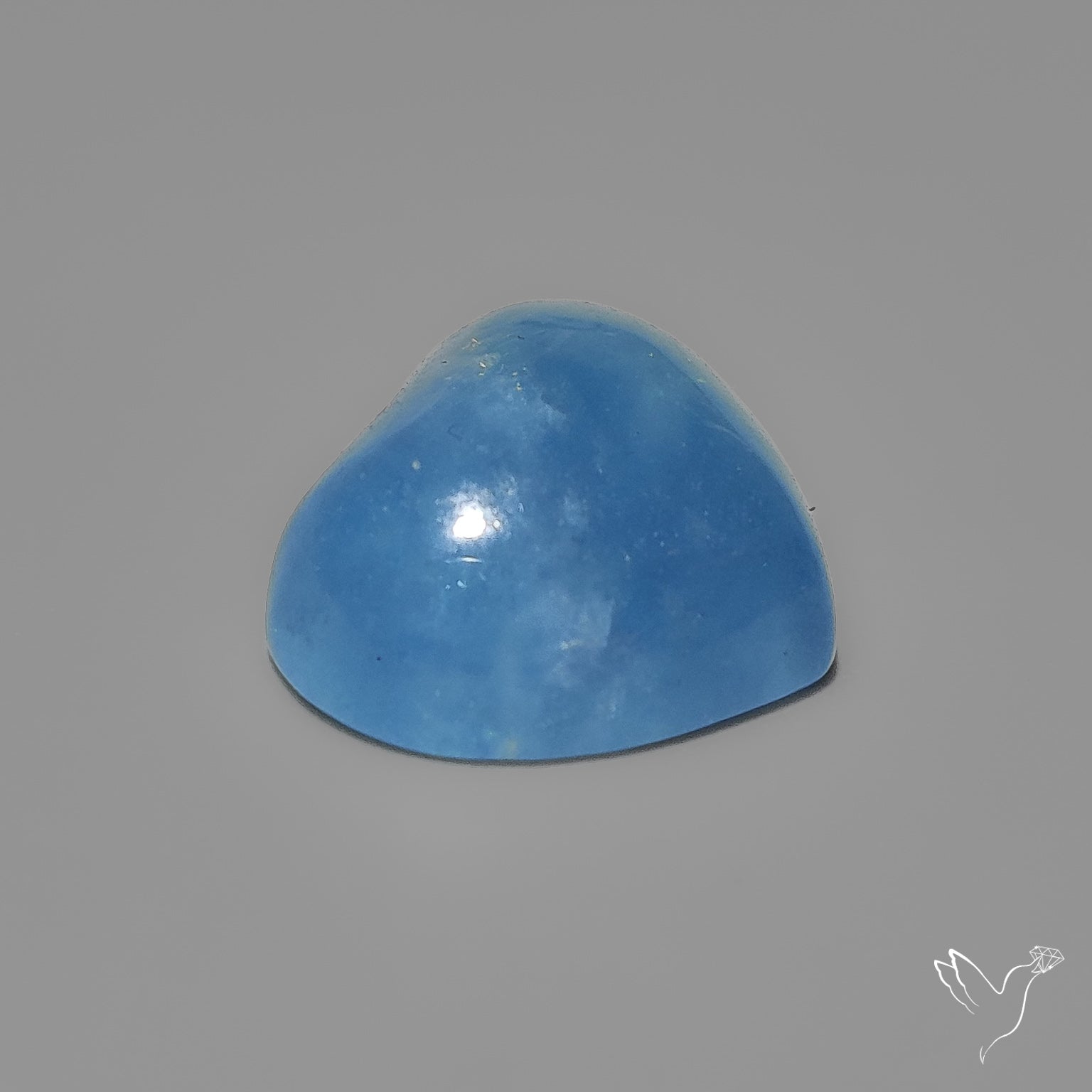 Aquamarine Heart Carving
