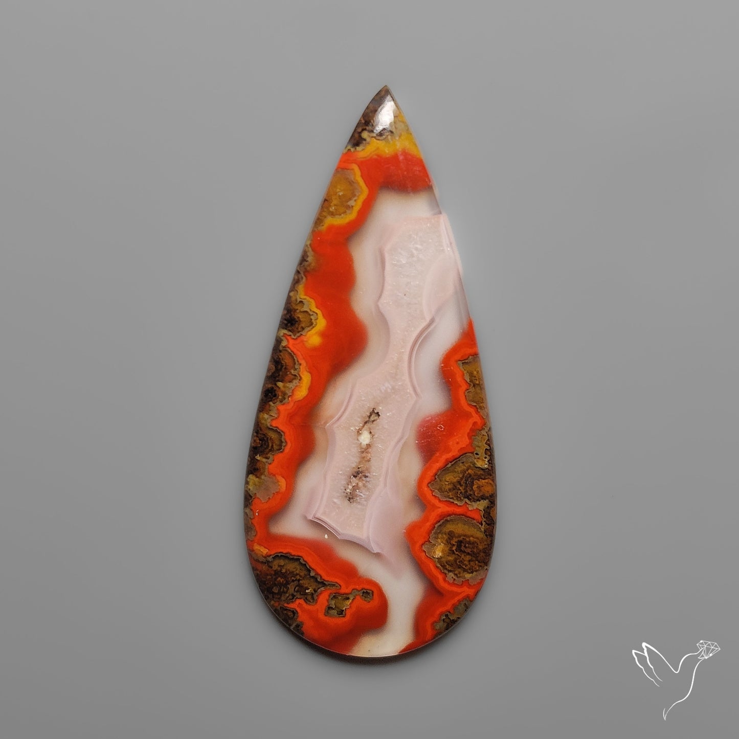 Moroccan Seam Agate Cabochon