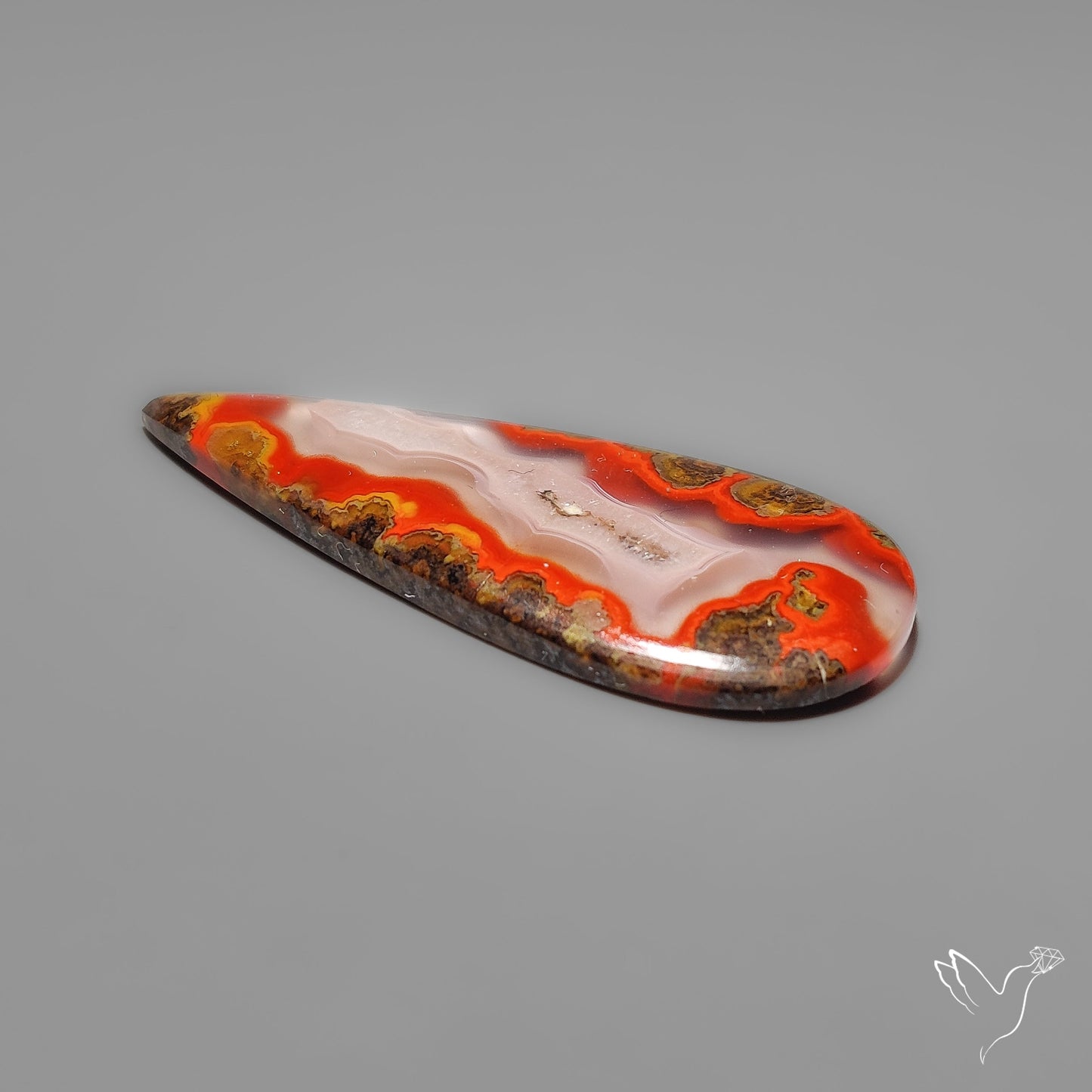 Moroccan Seam Agate Cabochon