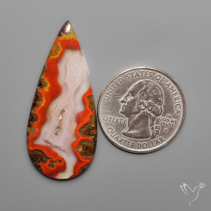 Moroccan Seam Agate Cabochon