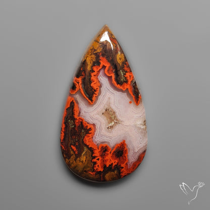 Moroccan Seam Agate Cabochon