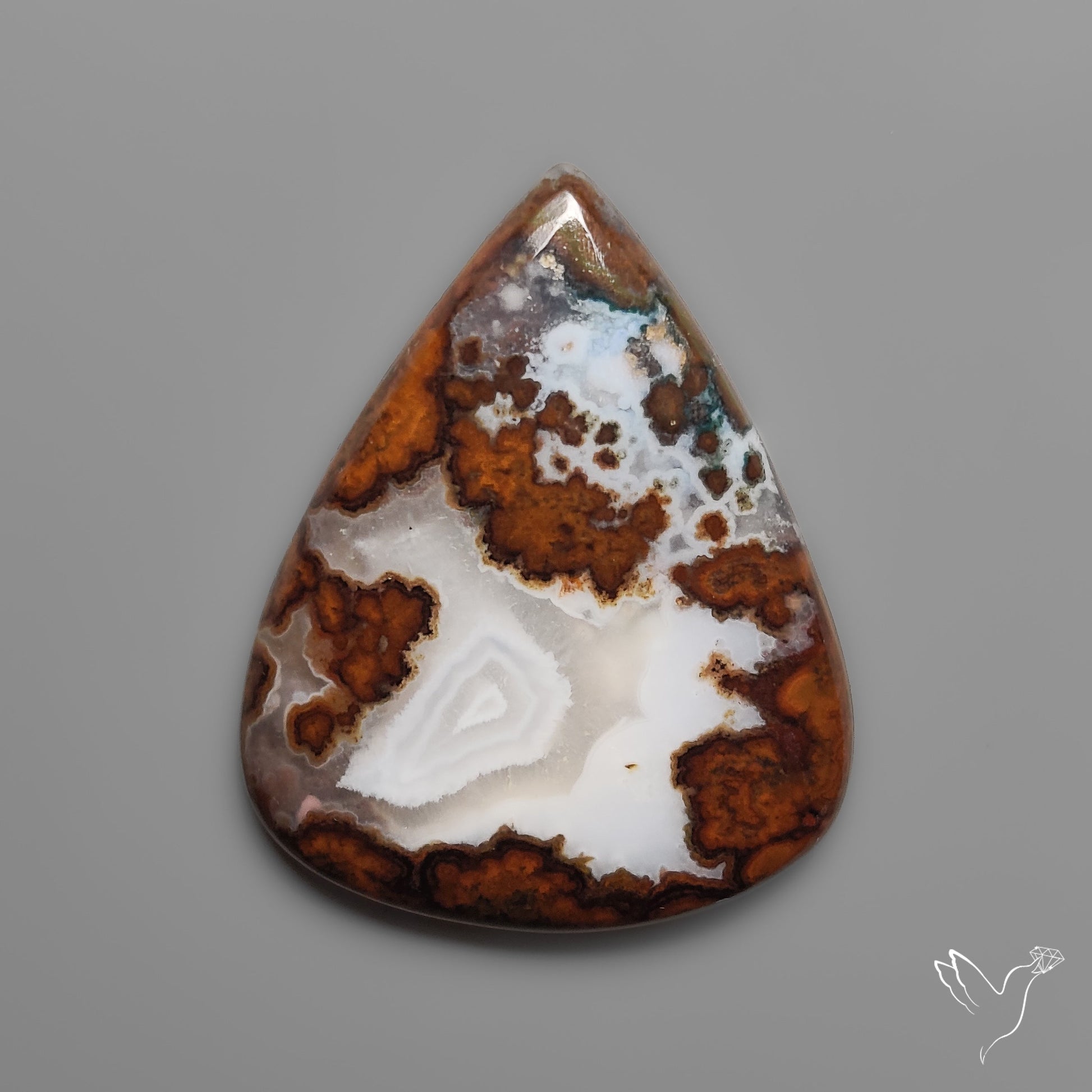 Moroccan Seam Agate Cabochon