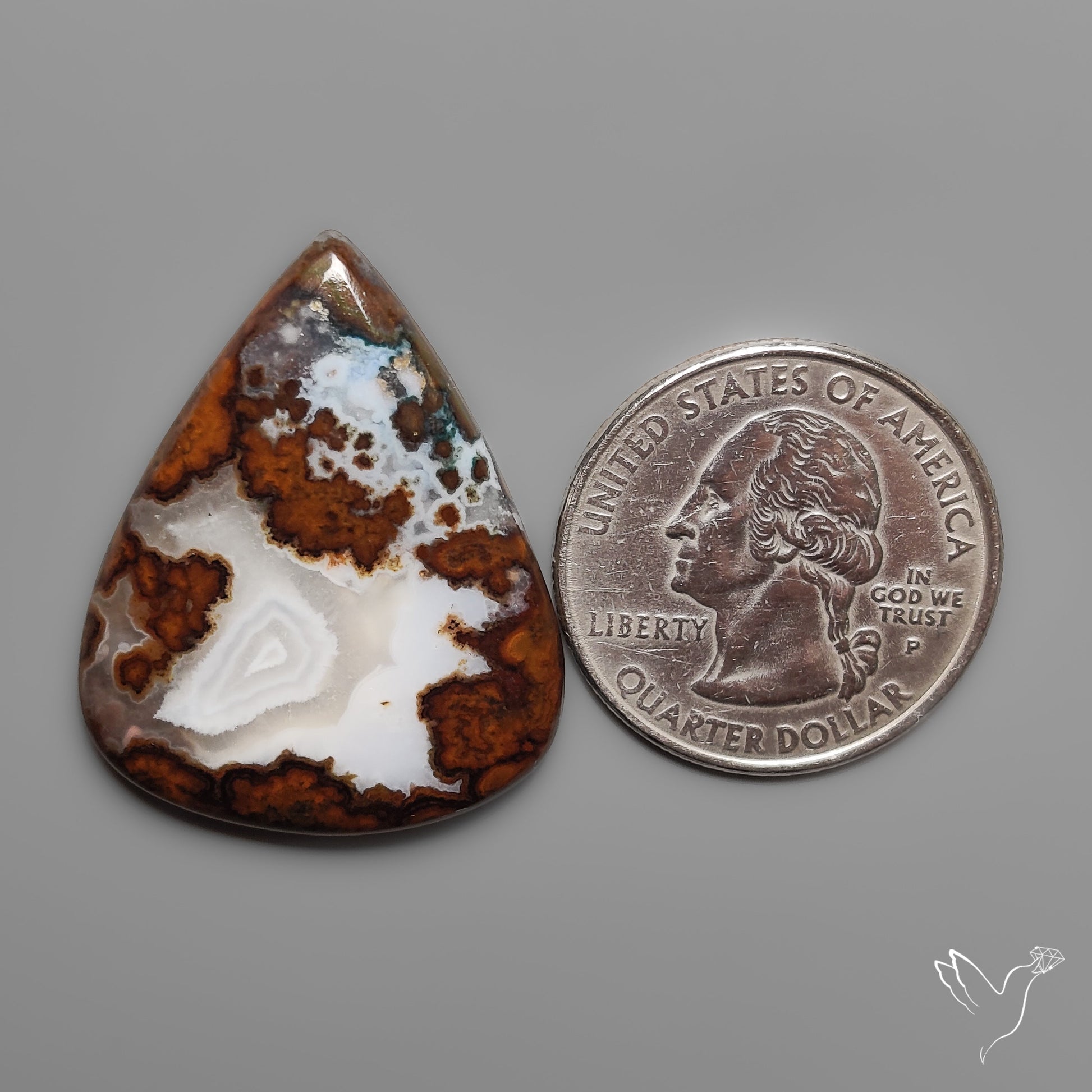 Moroccan Seam Agate Cabochon