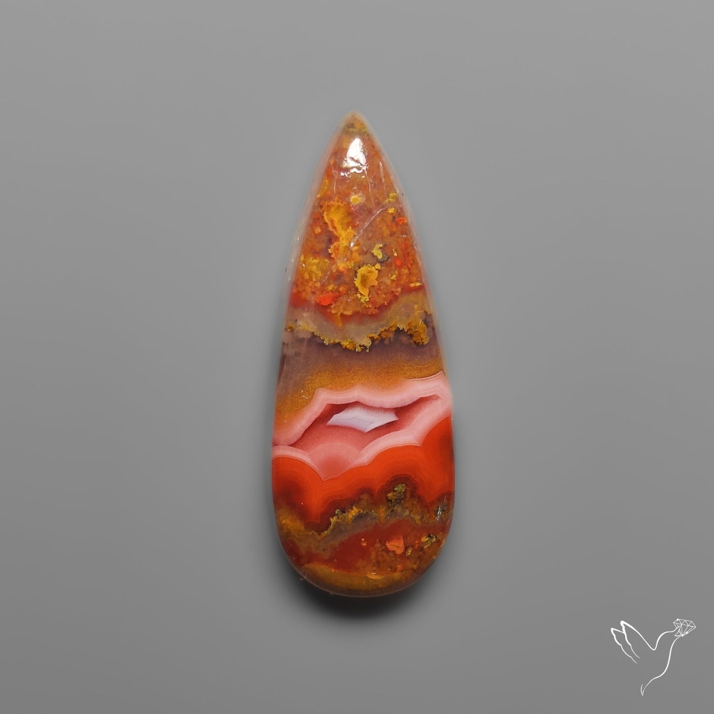 Moroccan Seam Agate Cabochon