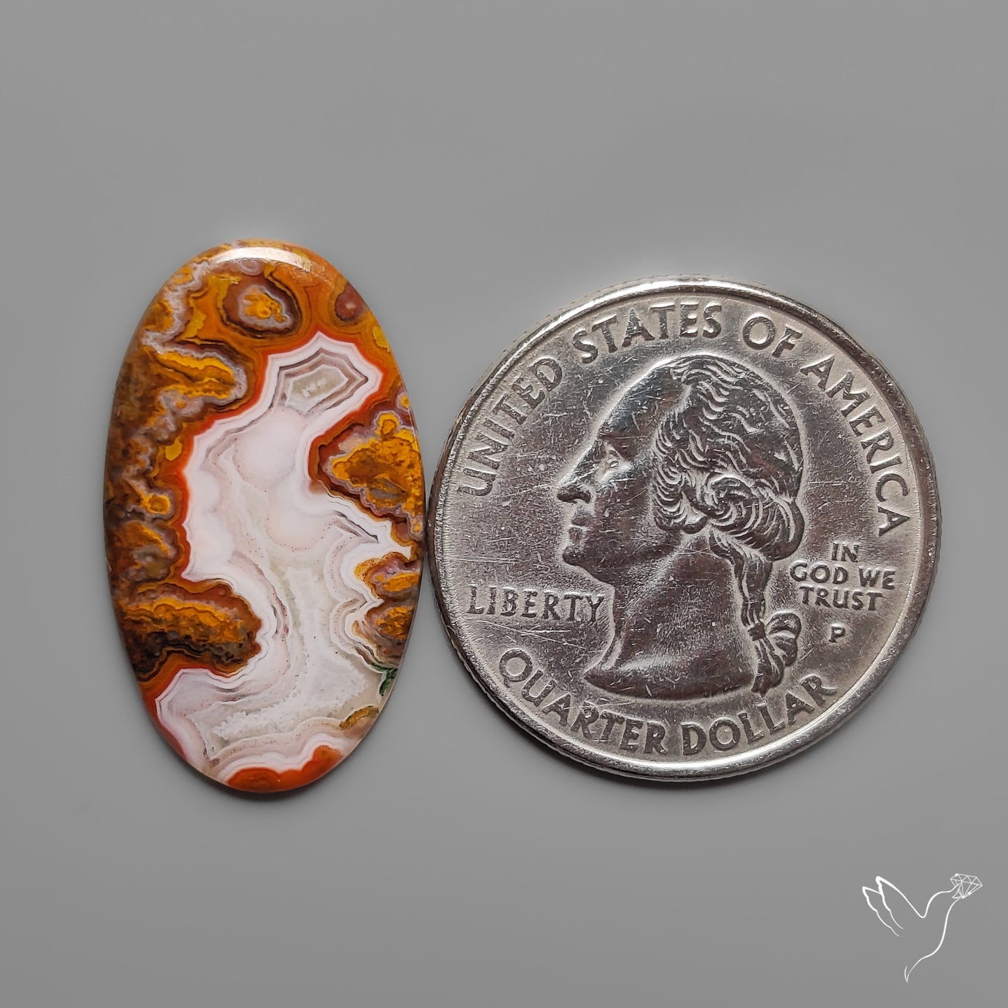 Moroccan Seam Agate Cabochon