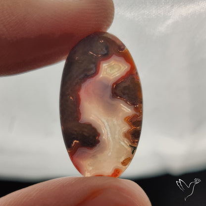 Moroccan Seam Agate Cabochon