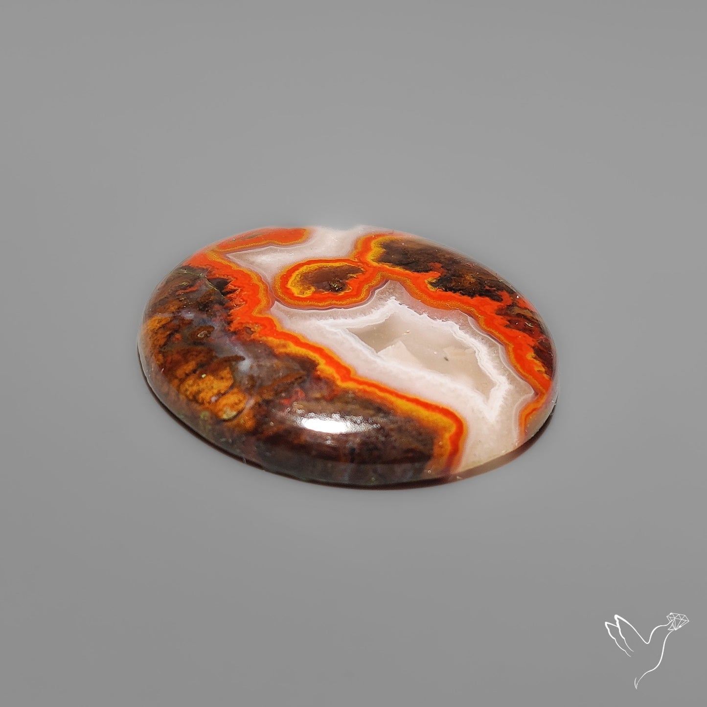 Moroccan Seam Agate Cabochon