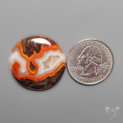 Moroccan Seam Agate Cabochon