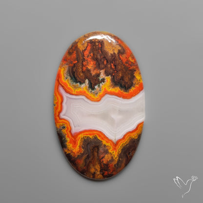 Moroccan Seam Agate Cabochon