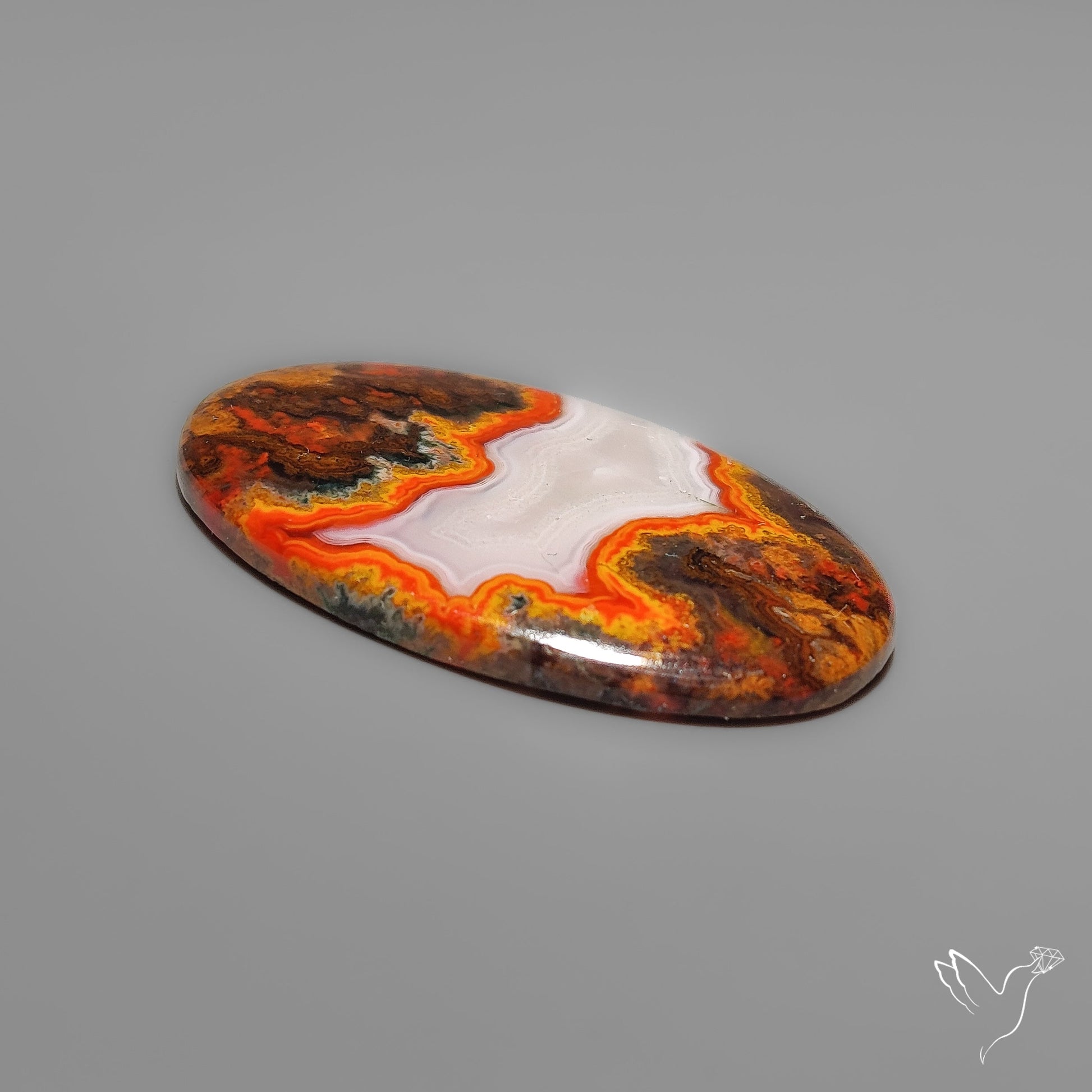 Moroccan Seam Agate Cabochon