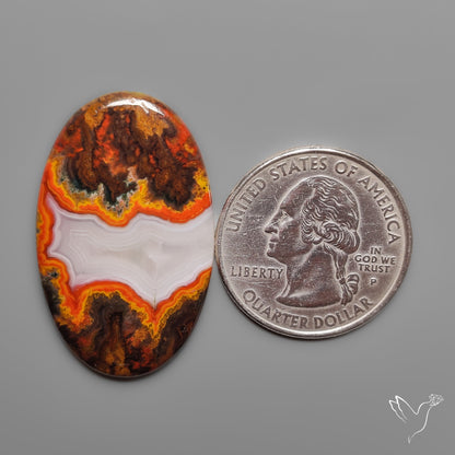 Moroccan Seam Agate Cabochon