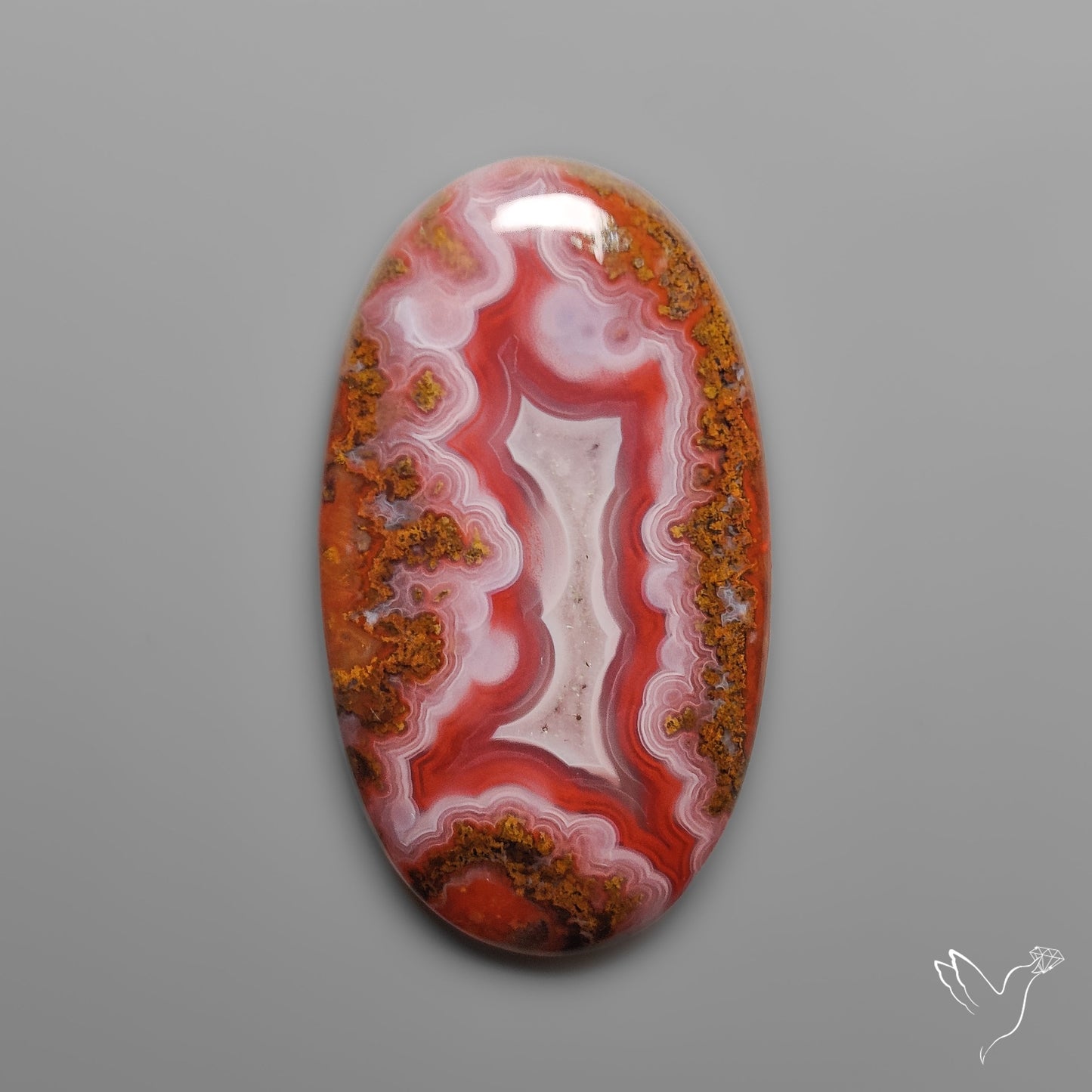 Moroccan Seam Agate Cabochon