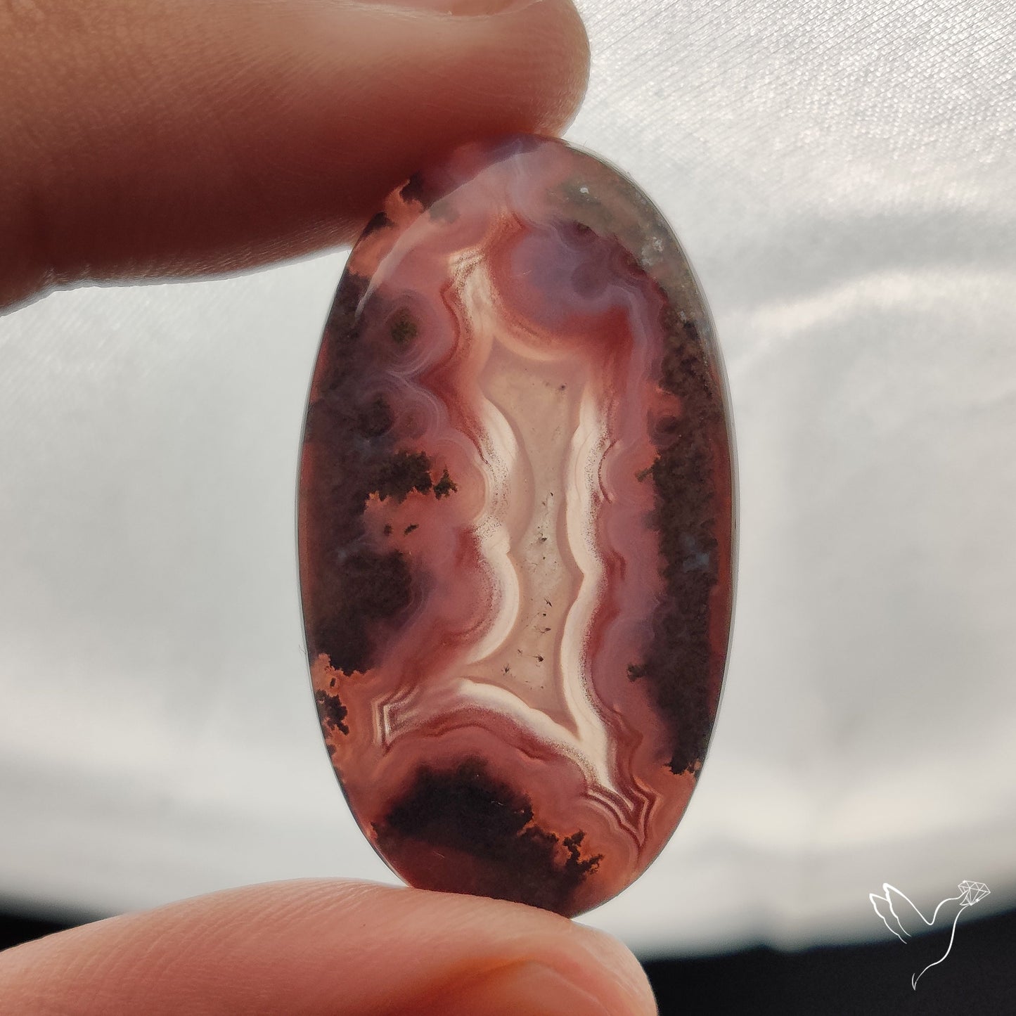 Moroccan Seam Agate Cabochon