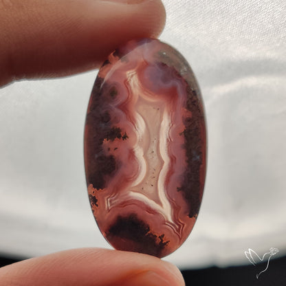 Moroccan Seam Agate Cabochon