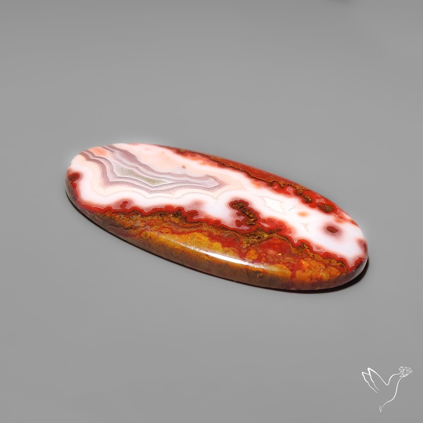 Moroccan Seam Agate Cabochon