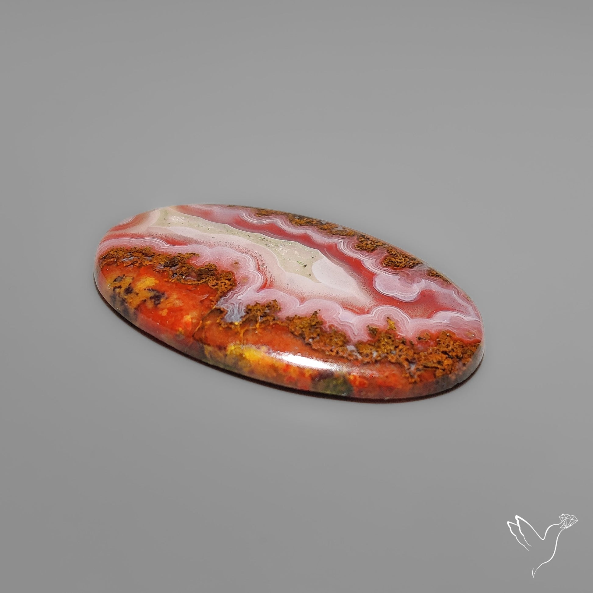 Moroccan Seam Agate Cabochon