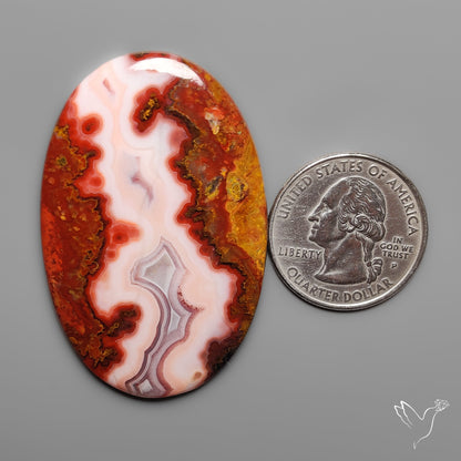 Moroccan Seam Agate Cabochon