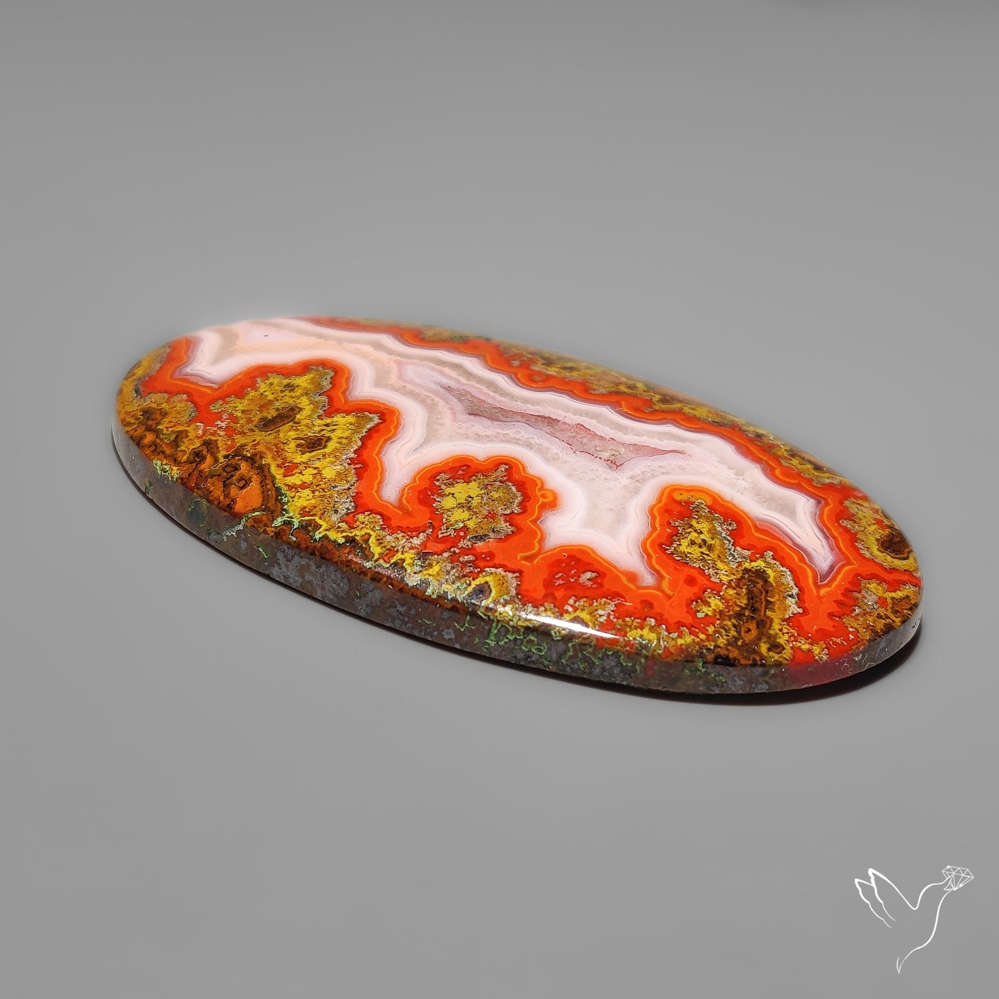 Moroccan Seam Agate Cabochon