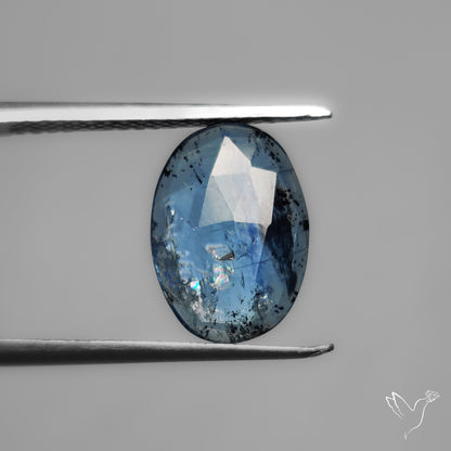 Rose Cut Teal Moss Kyanite