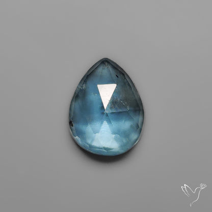 Rose Cut Teal Moss Kyanite