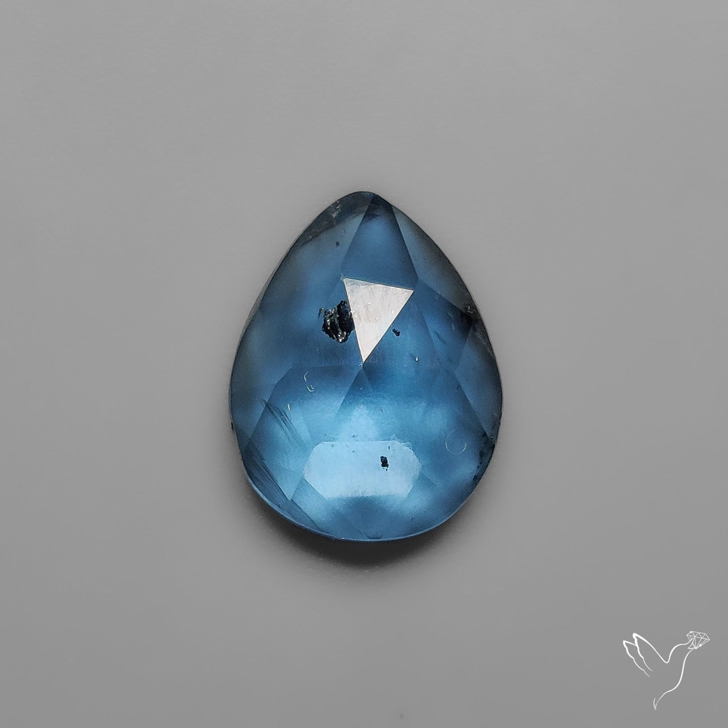 Rose Cut Teal Moss Kyanite