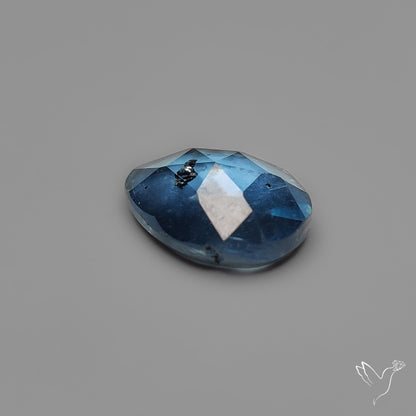 Rose Cut Teal Moss Kyanite