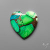 Green Mohave Turquoise Heart