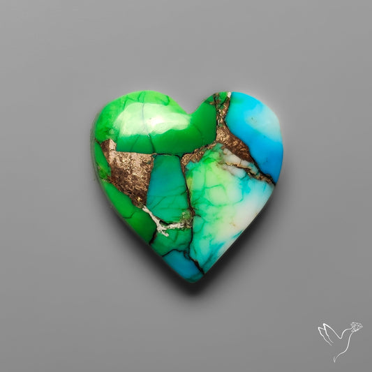 Green Mohave Turquoise Heart