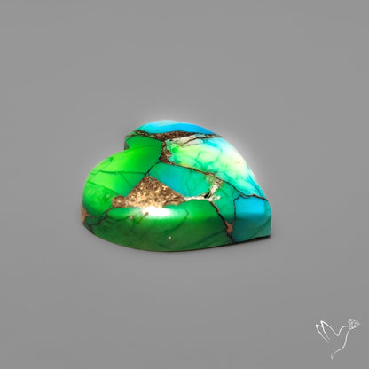 Green Mohave Turquoise Heart
