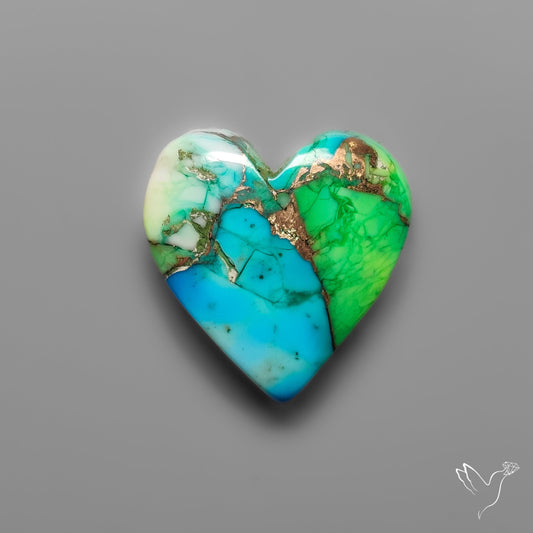 Green Mohave Turquoise Heart