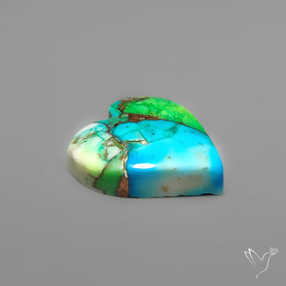 Green Mohave Turquoise Heart