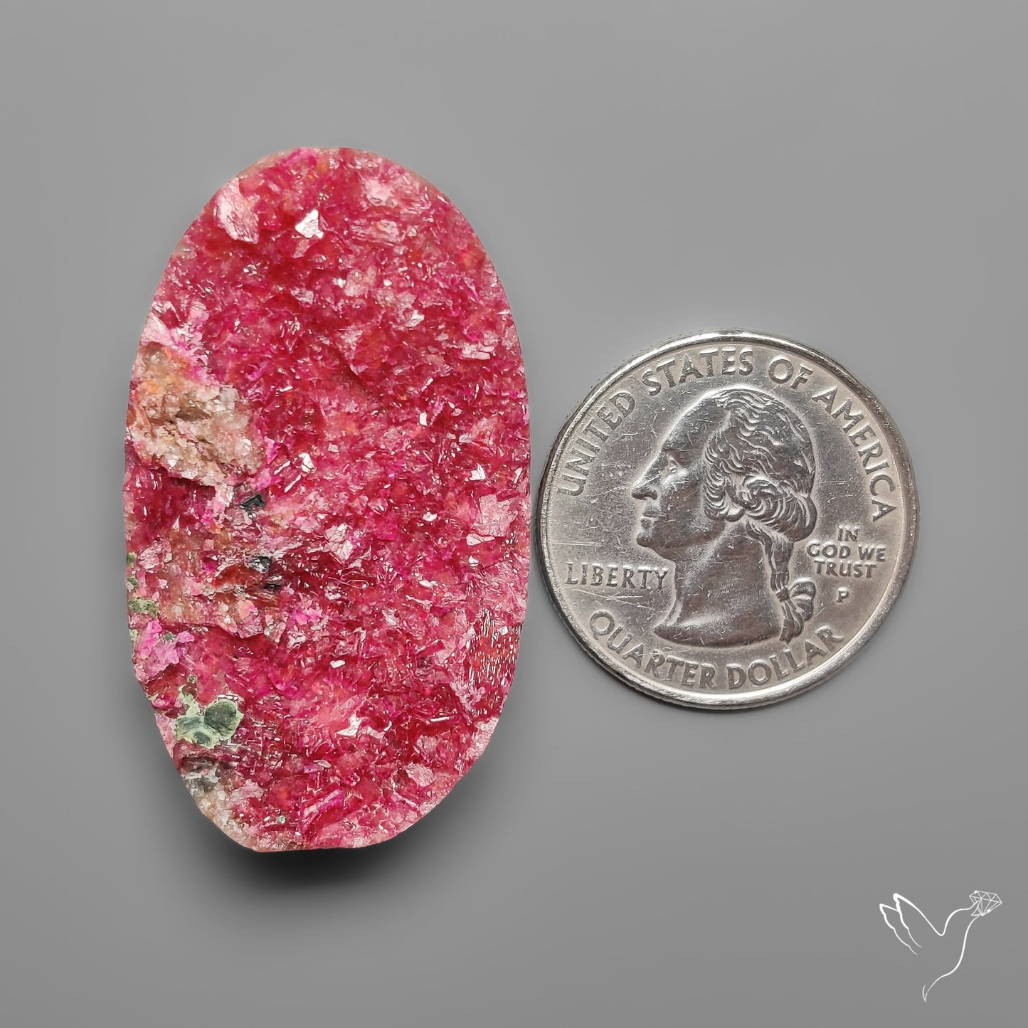 Large Cobalto Calcite Druzy Deep Pink