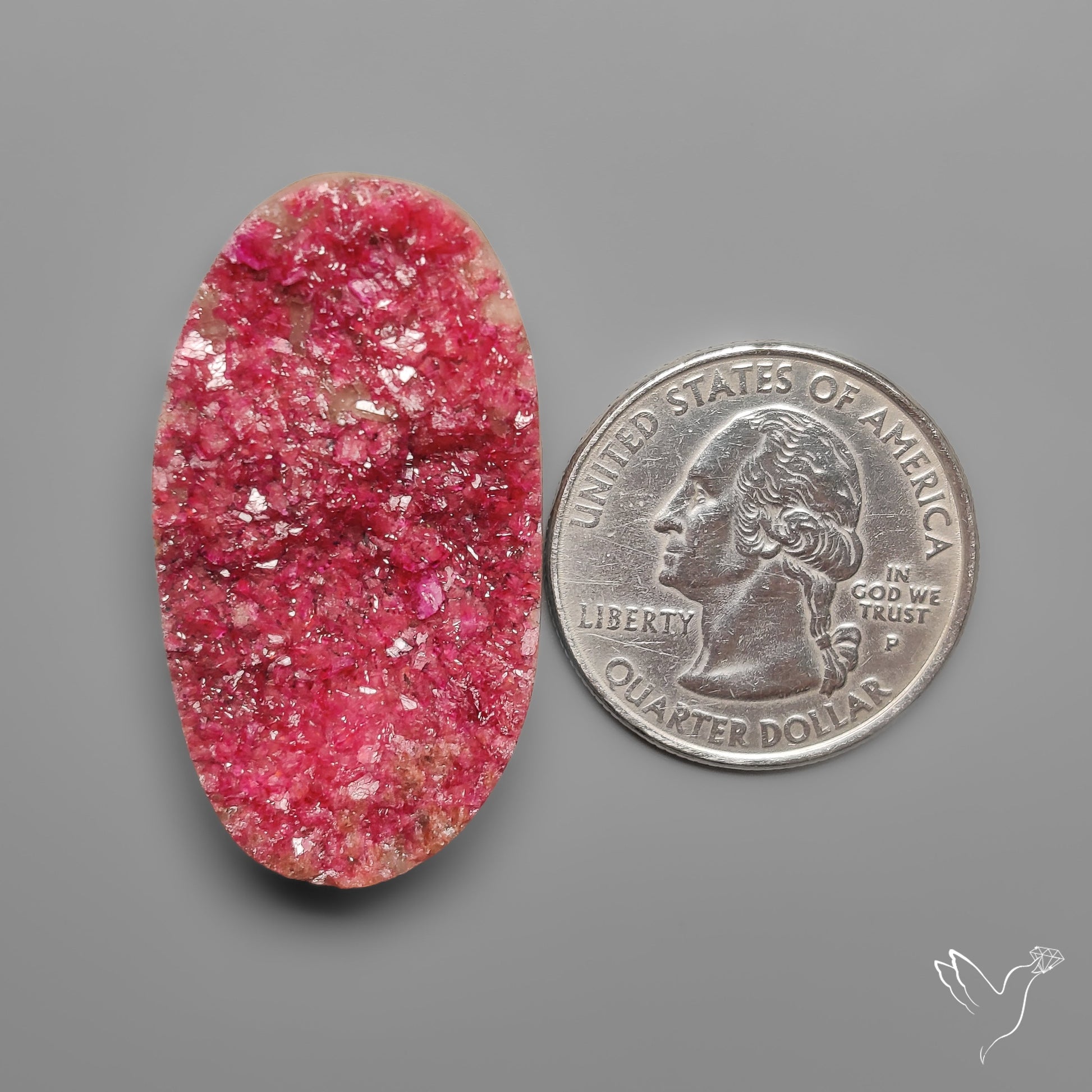Large Cobalto Calcite Druzy Deep Pink