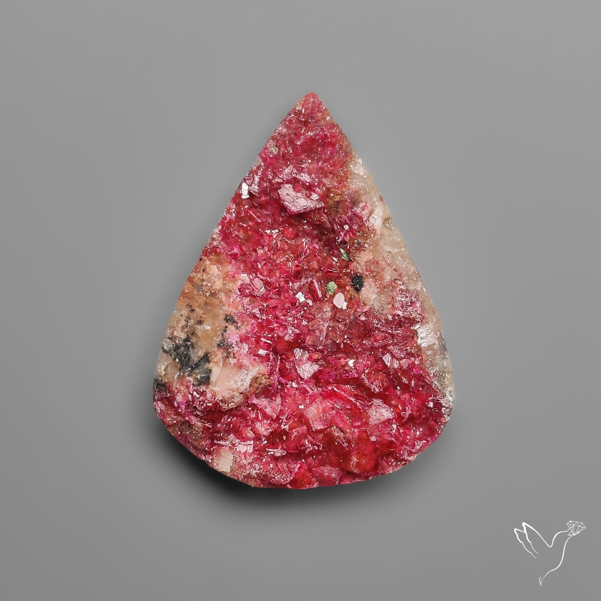 Cobalto Calcite Druzy Deep Pink