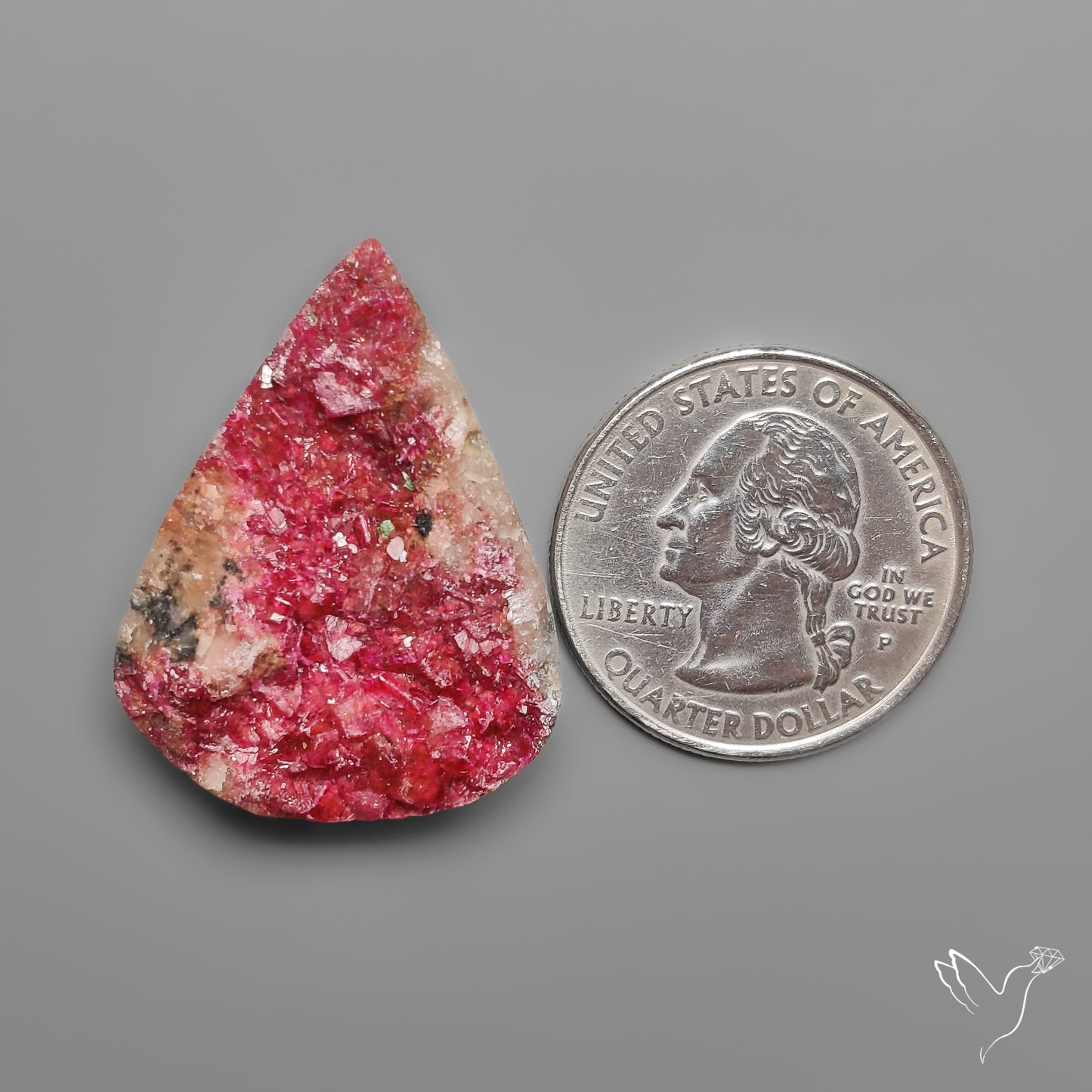 Cobalto Calcite Druzy Deep Pink