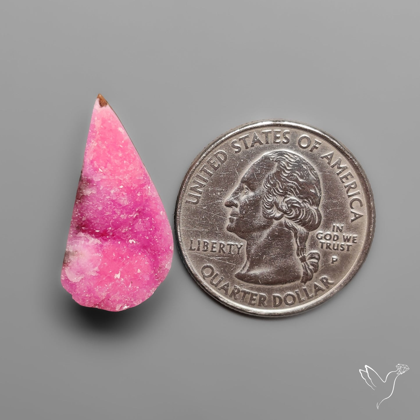 Cobalto Calcite Druzy Deep Pink