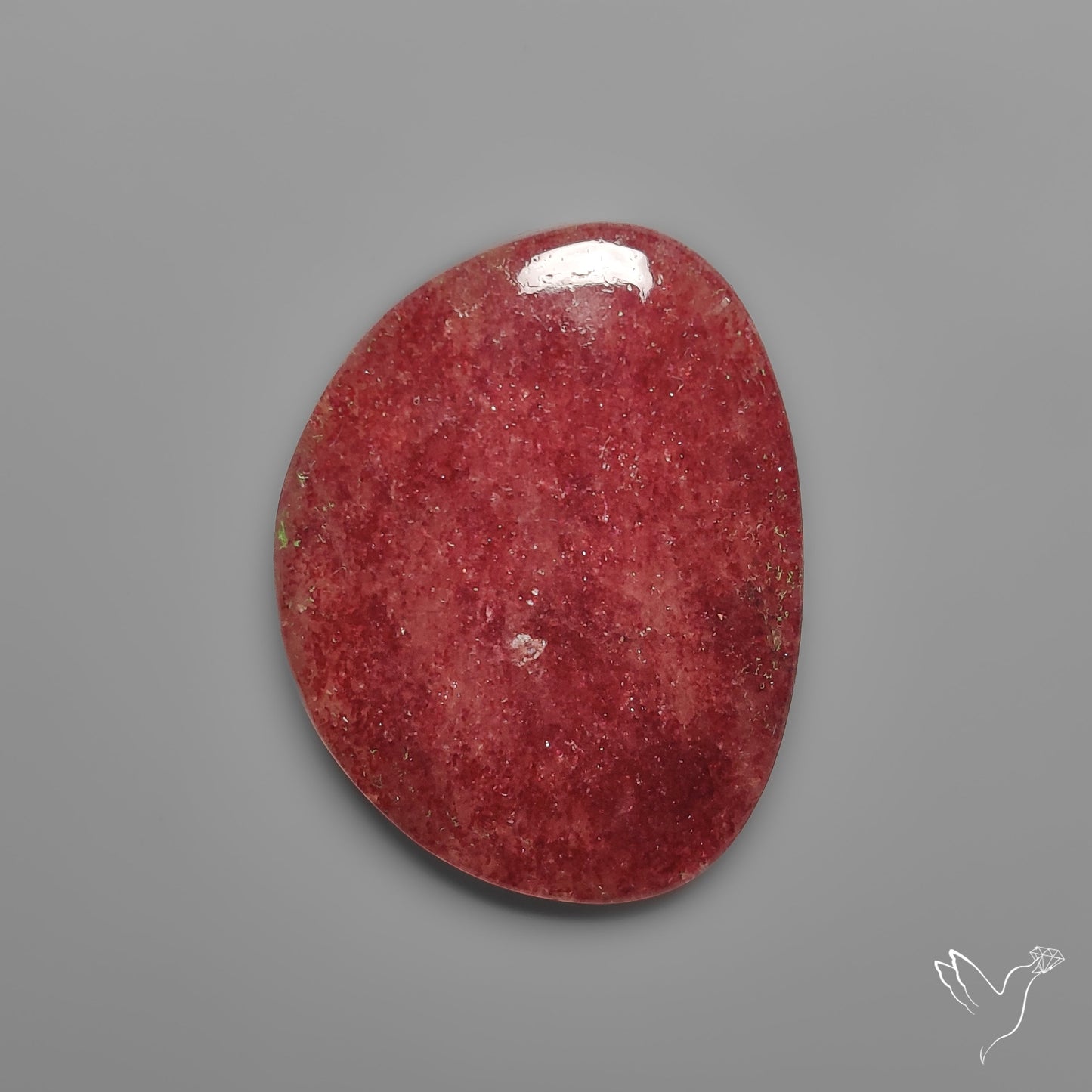 Strawberry Quartz Cherry Tanzurine Cabochon